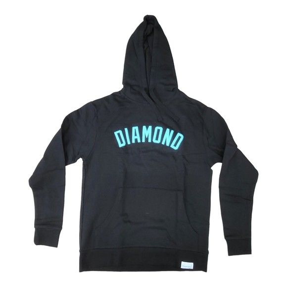 Diamond Supply Co Hoodie Medium Size / Black Color With Blue Logo Graphic - Picture 1 of 4
